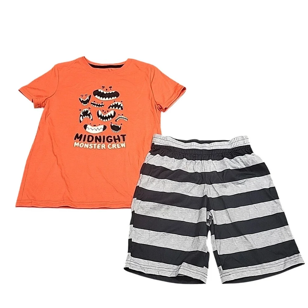 Kids Boys Top with Short Pajama Sleepwear Set Medium Size 8
